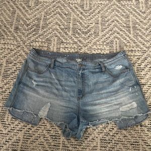 Aerie Stretch Waist Denim Shorts